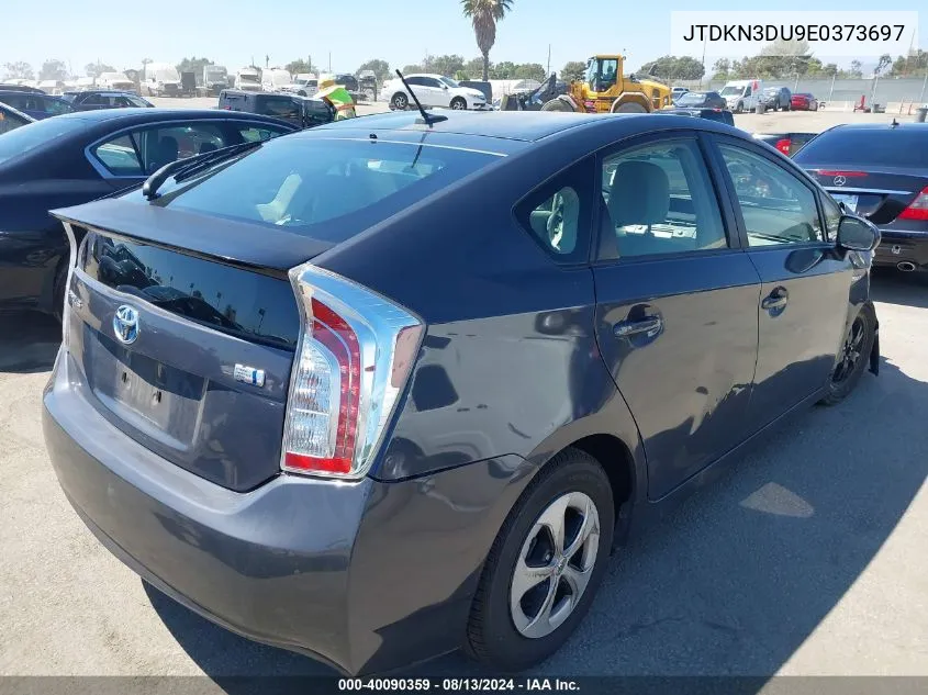 JTDKN3DU9E0373697 2014 Toyota Prius Three