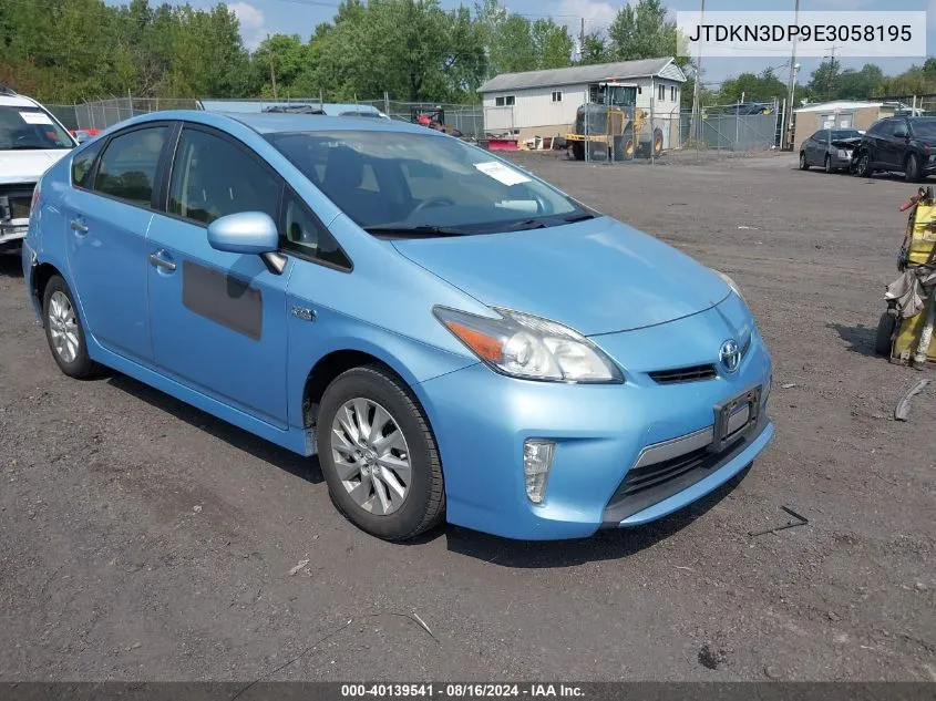 JTDKN3DP9E3058195 2014 Toyota Prius Plug-In