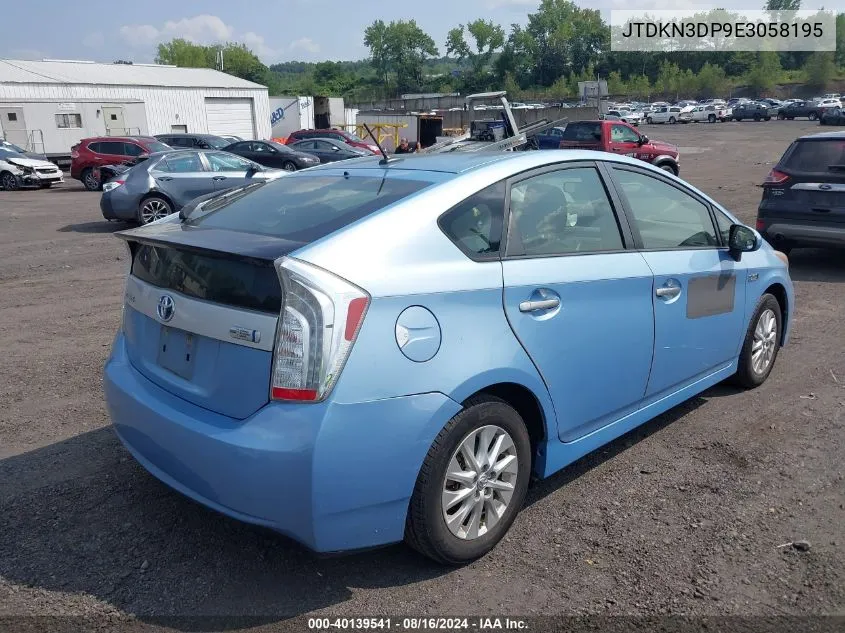 2014 Toyota Prius Plug-In VIN: JTDKN3DP9E3058195 Lot: 40139541