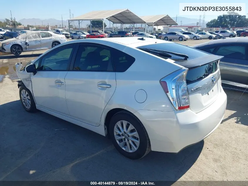 JTDKN3DP3E3055843 2014 Toyota Prius Plug-In Advanced