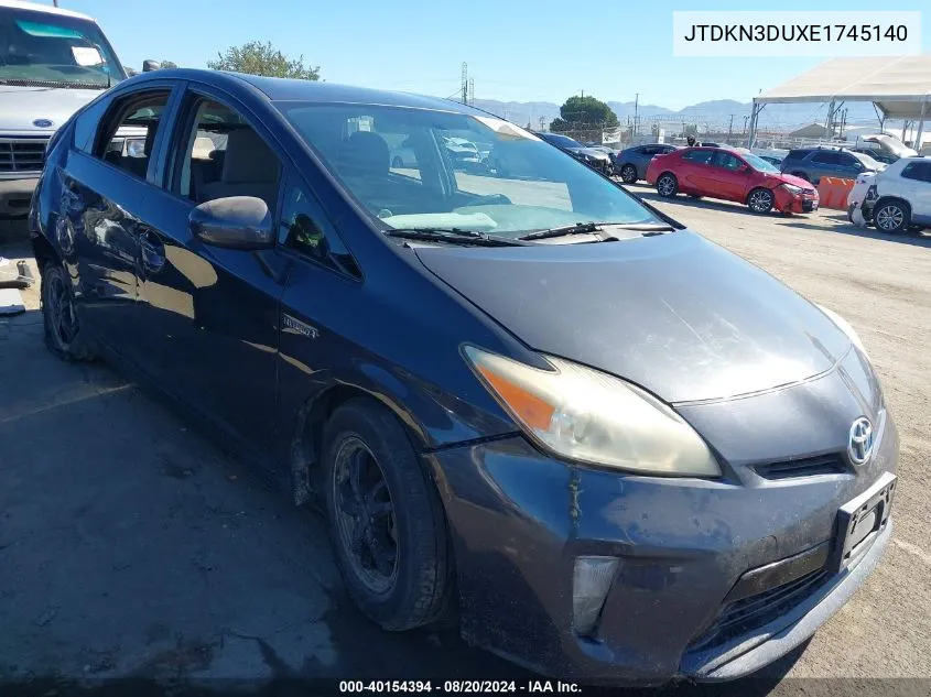 2014 Toyota Prius Two VIN: JTDKN3DUXE1745140 Lot: 40154394