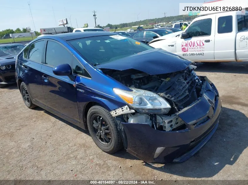 JTDKN3DU6E1826880 2014 Toyota Prius Four