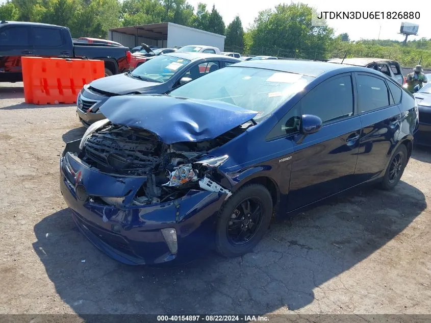 JTDKN3DU6E1826880 2014 Toyota Prius Four