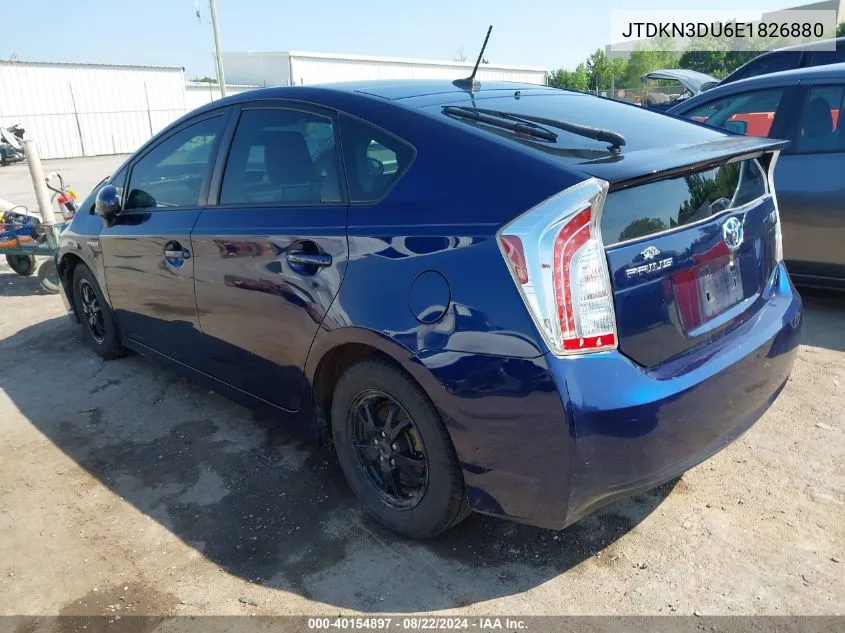 JTDKN3DU6E1826880 2014 Toyota Prius Four