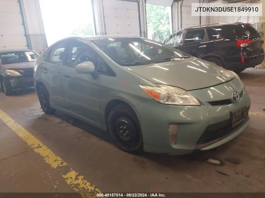 JTDKN3DU5E1849910 2014 Toyota Prius Two