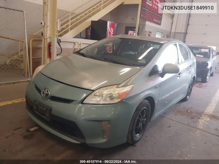 JTDKN3DU5E1849910 2014 Toyota Prius Two