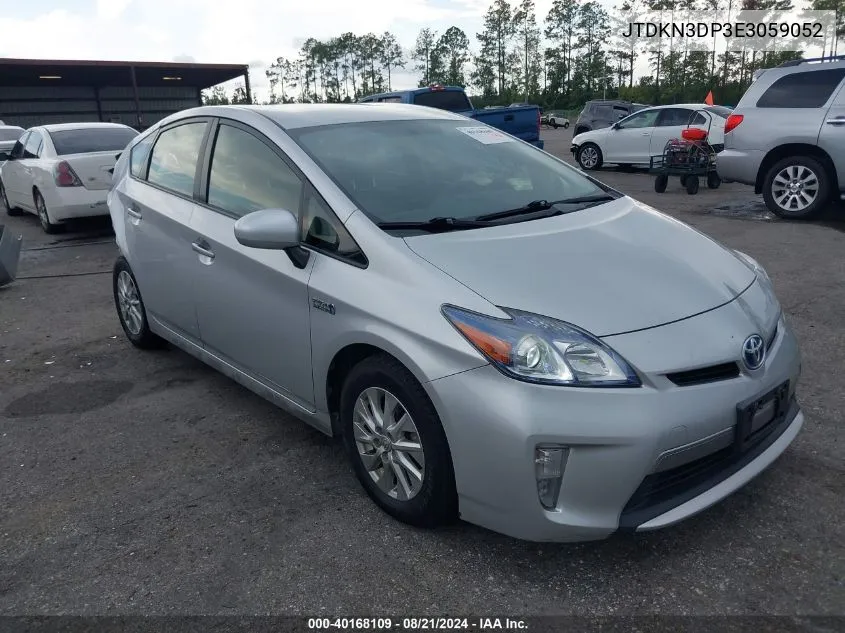 2014 Toyota Prius Plug-In VIN: JTDKN3DP3E3059052 Lot: 40168109