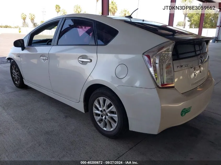 JTDKN3DP8E3059662 2014 Toyota Prius Plug-In