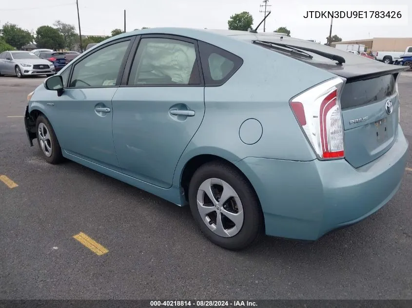 JTDKN3DU9E1783426 2014 Toyota Prius Two