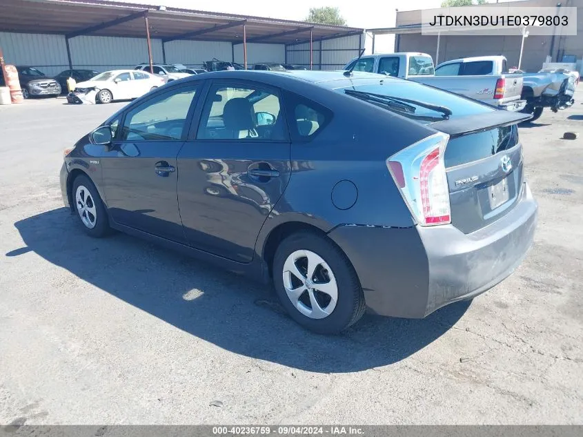 JTDKN3DU1E0379803 2014 Toyota Prius Two