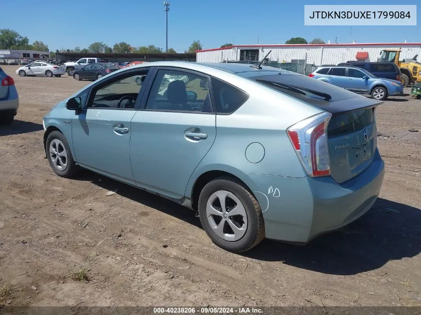 2014 Toyota Prius Four VIN: JTDKN3DUXE1799084 Lot: 40238206