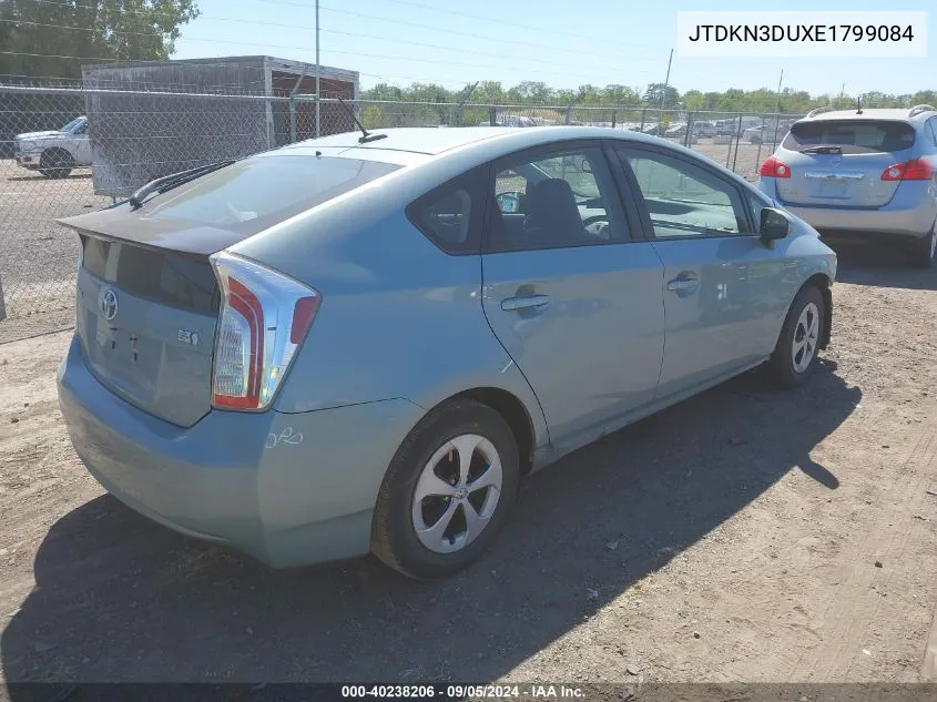 2014 Toyota Prius Four VIN: JTDKN3DUXE1799084 Lot: 40238206