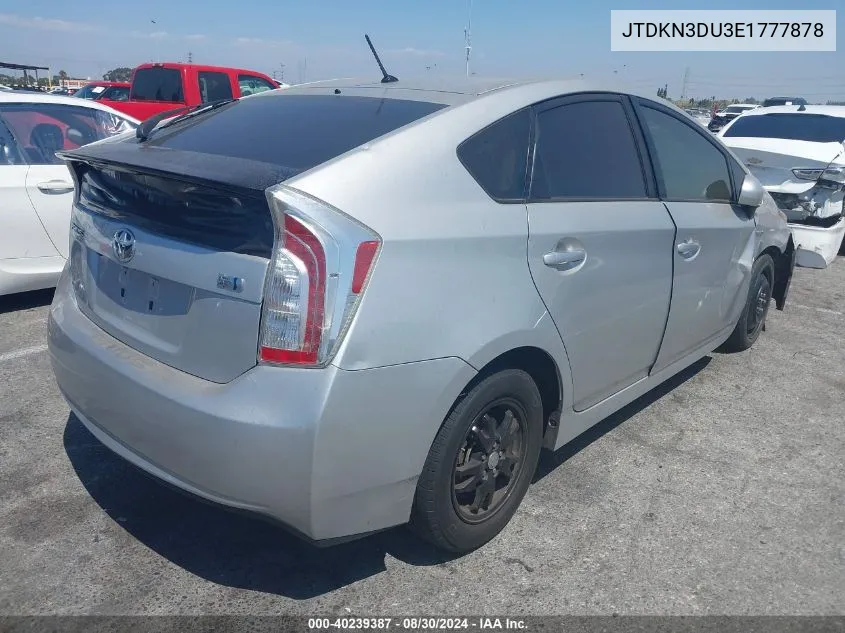 JTDKN3DU3E1777878 2014 Toyota Prius Two