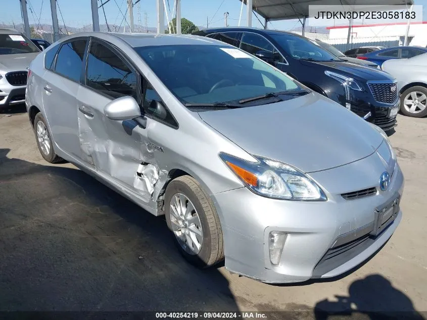 2014 Toyota Prius Plug-In VIN: JTDKN3DP2E3058183 Lot: 40254219