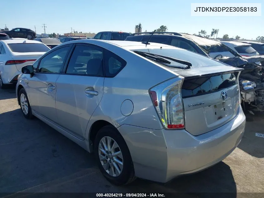 JTDKN3DP2E3058183 2014 Toyota Prius Plug-In