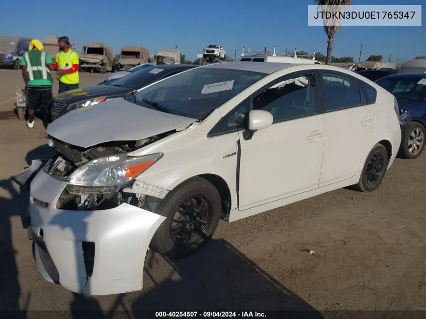 JTDKN3DU0E1765347 2014 Toyota Prius Three