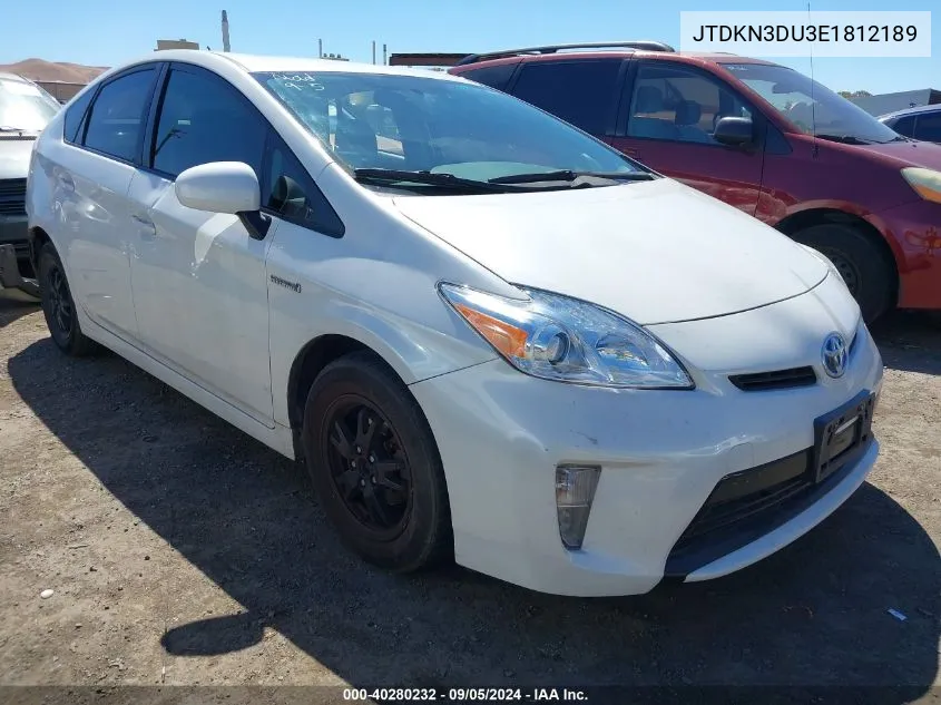 JTDKN3DU3E1812189 2014 Toyota Prius Two