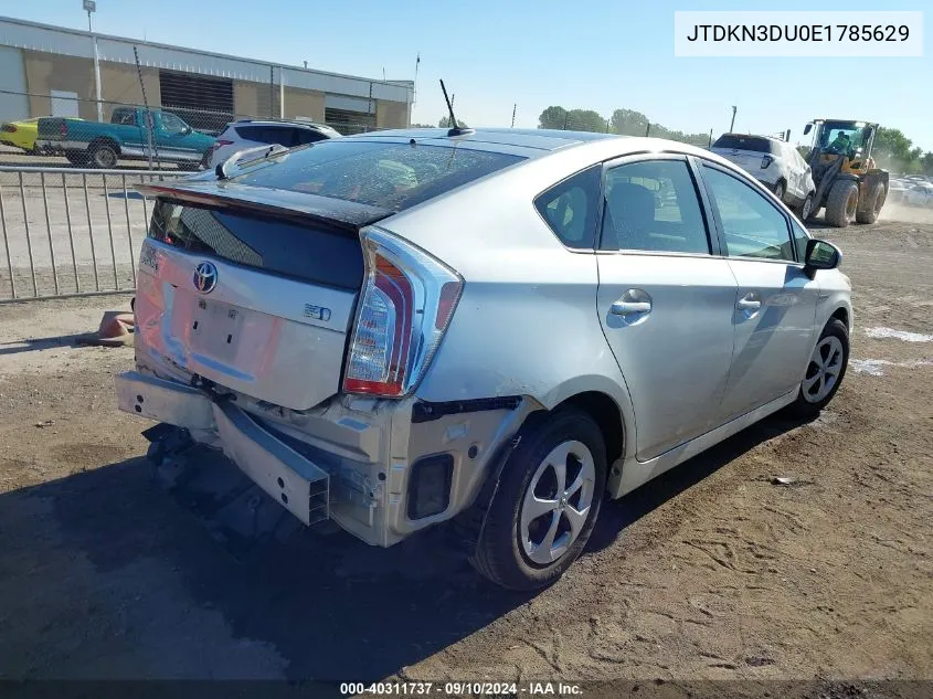 2014 Toyota Prius VIN: JTDKN3DU0E1785629 Lot: 40311737