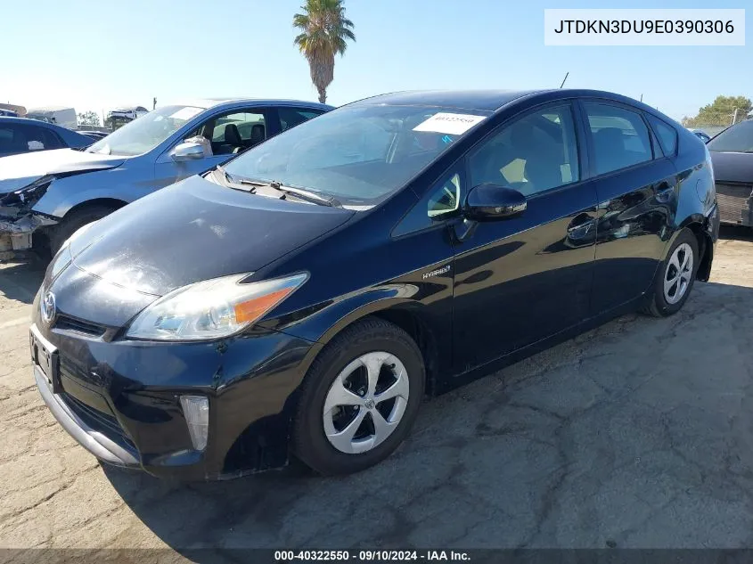 2014 Toyota Prius Two VIN: JTDKN3DU9E0390306 Lot: 40322550