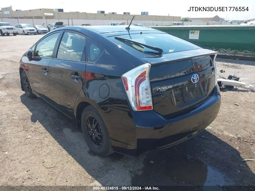 2014 Toyota Prius Two VIN: JTDKN3DU5E1776554 Lot: 40324515