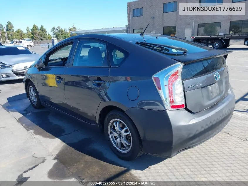 2014 Toyota Prius Two VIN: JTDKN3DUXE1776629 Lot: 40327555