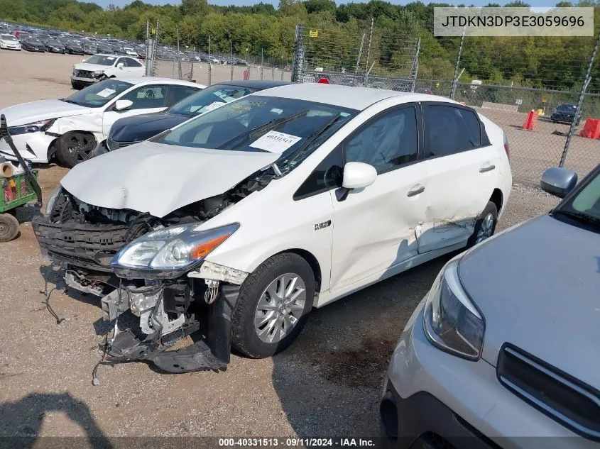 2014 Toyota Prius Plug-In VIN: JTDKN3DP3E3059696 Lot: 40331513