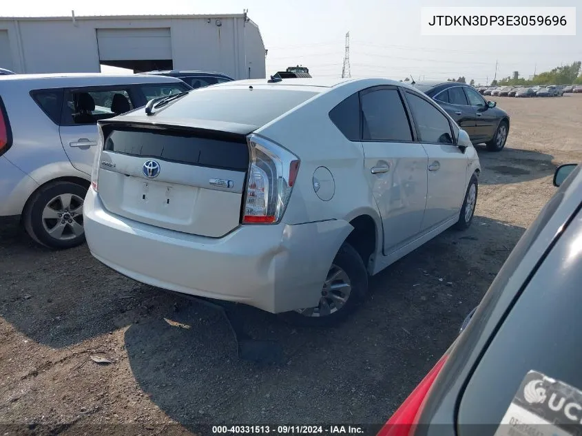 2014 Toyota Prius Plug-In VIN: JTDKN3DP3E3059696 Lot: 40331513