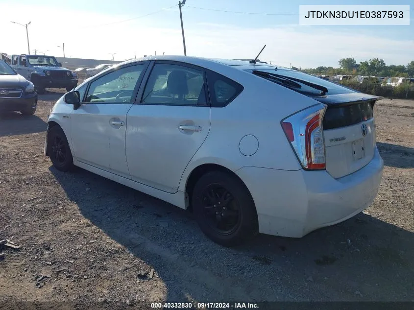 JTDKN3DU1E0387593 2014 Toyota Prius