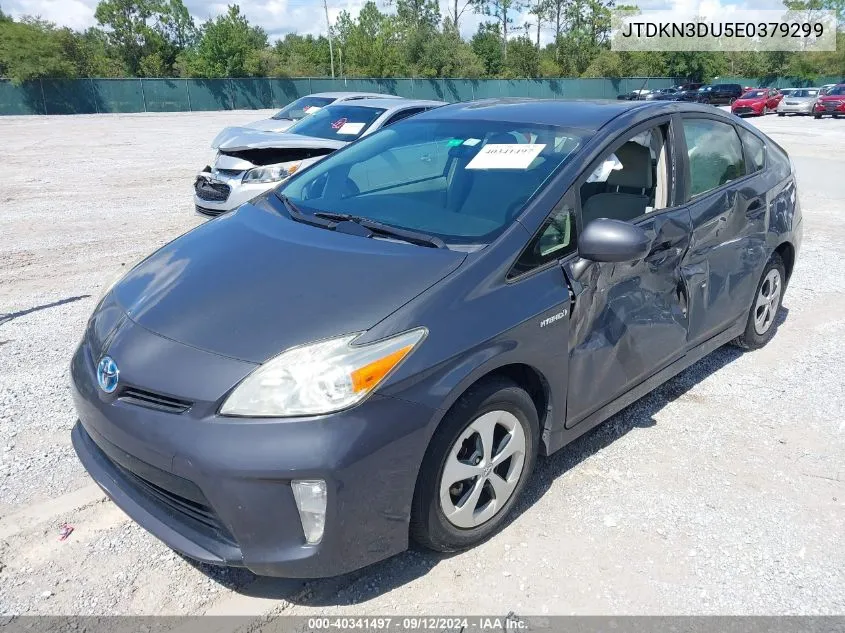 2014 Toyota Prius Two VIN: JTDKN3DU5E0379299 Lot: 40341497