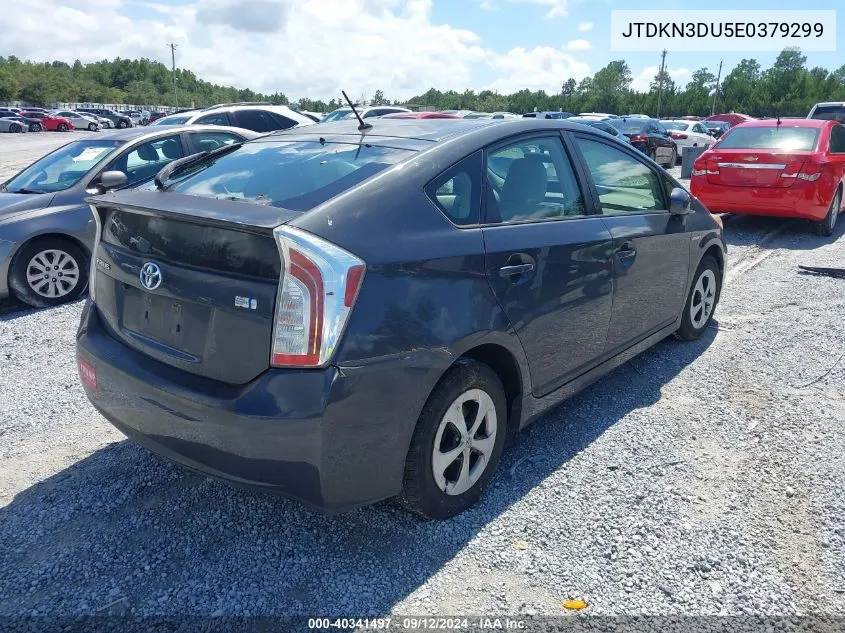 JTDKN3DU5E0379299 2014 Toyota Prius Two