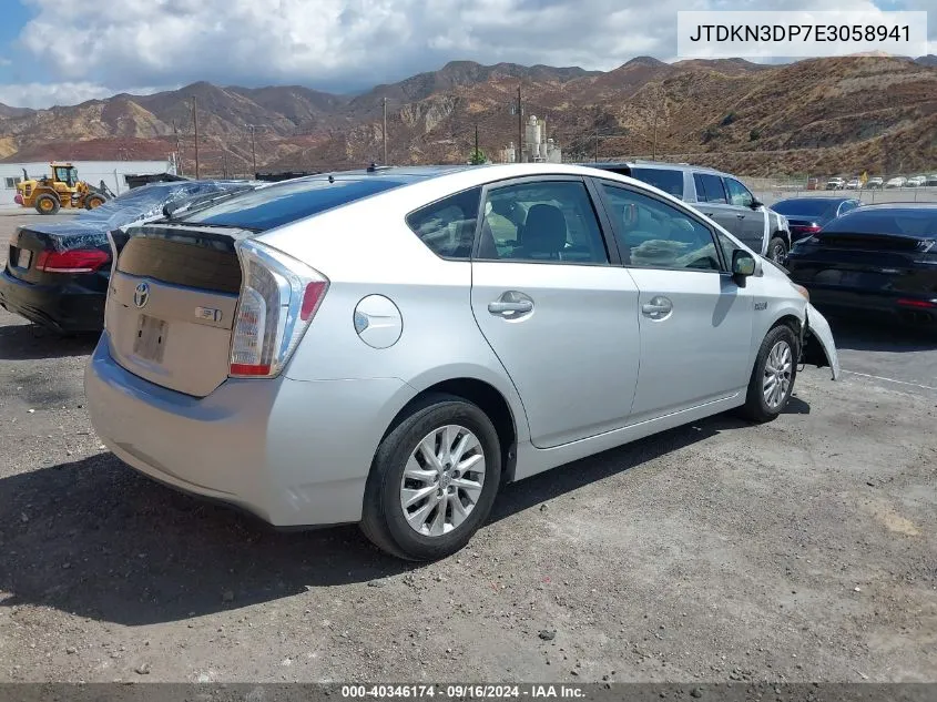 JTDKN3DP7E3058941 2014 Toyota Prius Plug-In