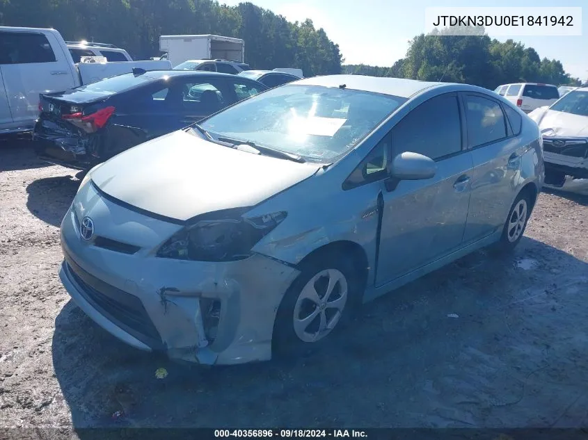 2014 Toyota Prius Two VIN: JTDKN3DU0E1841942 Lot: 40356896