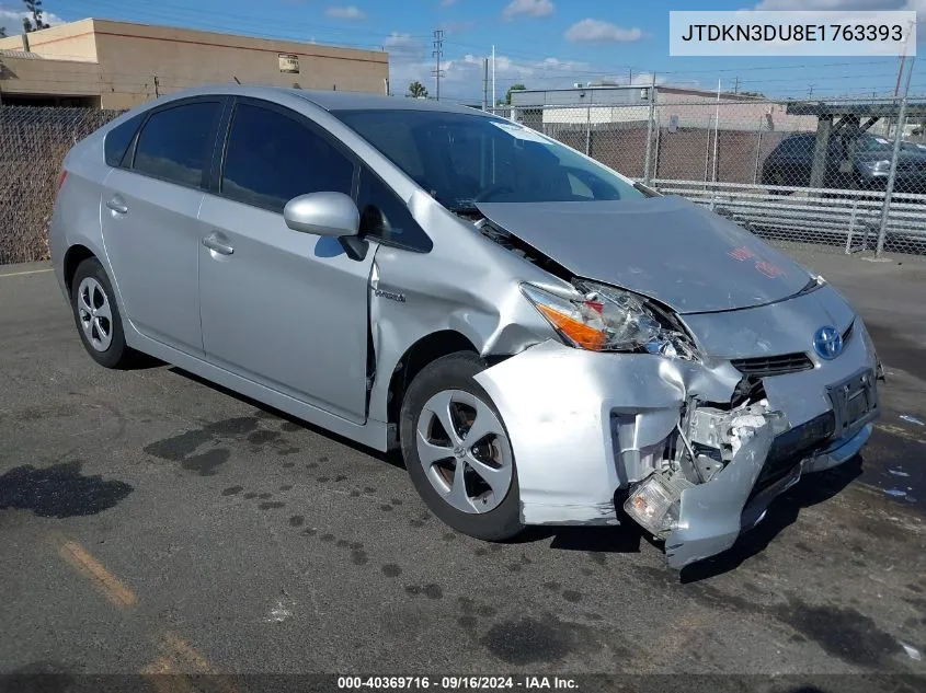 2014 Toyota Prius Three VIN: JTDKN3DU8E1763393 Lot: 40369716