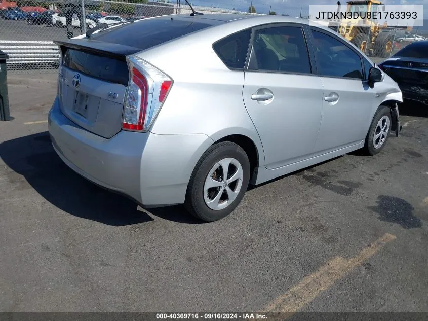 2014 Toyota Prius Three VIN: JTDKN3DU8E1763393 Lot: 40369716