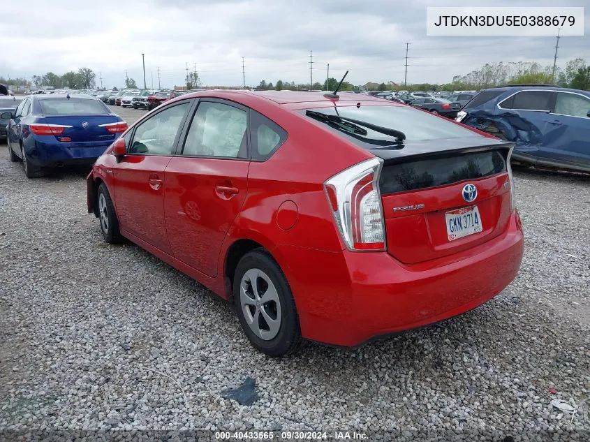 JTDKN3DU5E0388679 2014 Toyota Prius