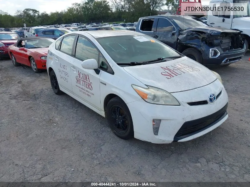 2014 Toyota Prius Two VIN: JTDKN3DU1E1756530 Lot: 40444241