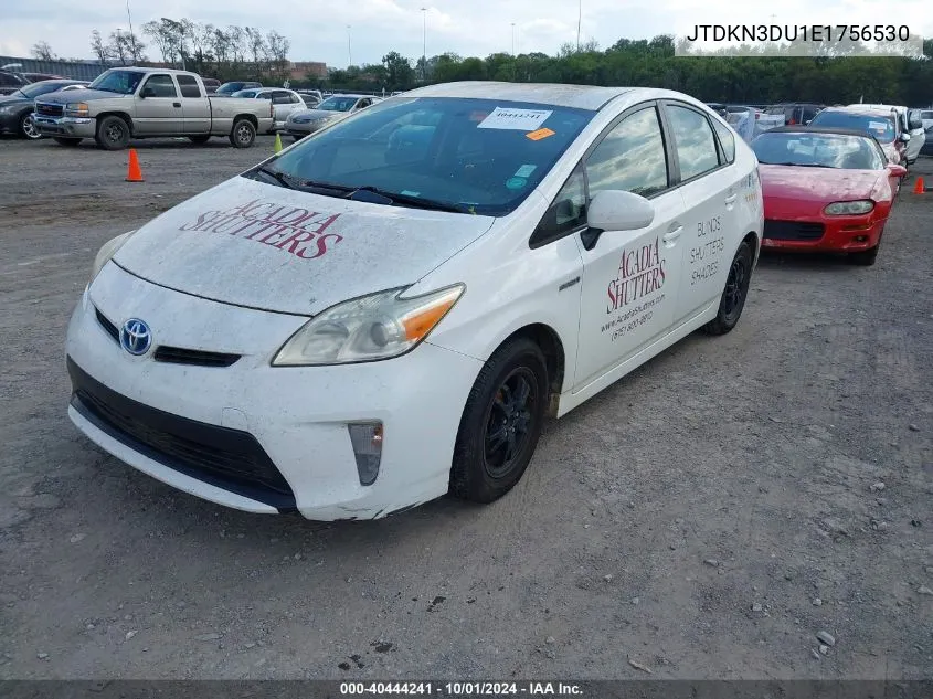 2014 Toyota Prius Two VIN: JTDKN3DU1E1756530 Lot: 40444241