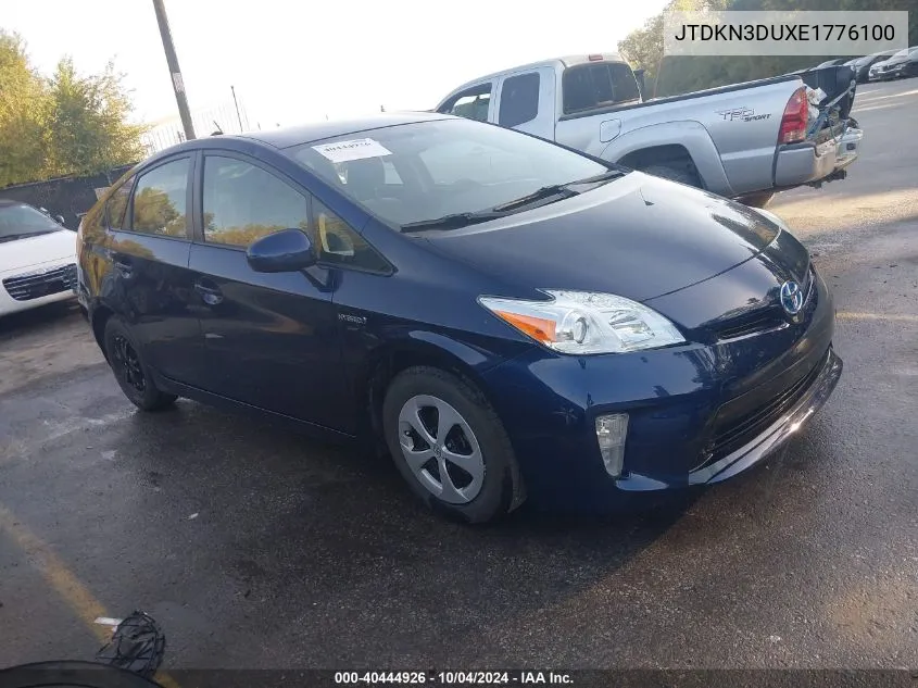 2014 Toyota Prius Two VIN: JTDKN3DUXE1776100 Lot: 40444926