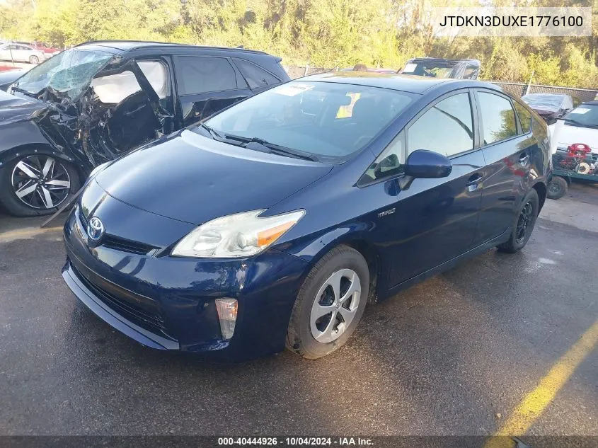 2014 Toyota Prius Two VIN: JTDKN3DUXE1776100 Lot: 40444926