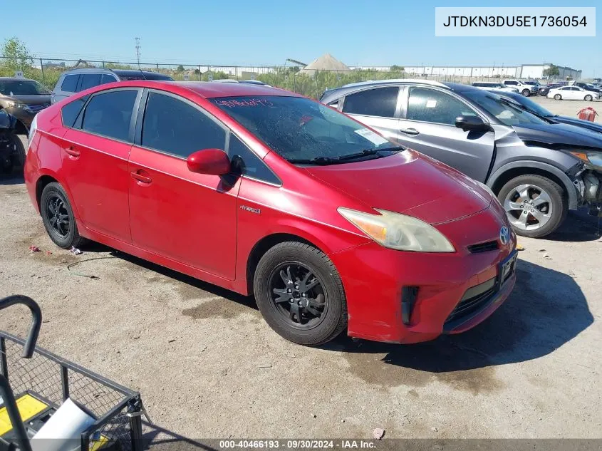 2014 Toyota Prius Three VIN: JTDKN3DU5E1736054 Lot: 40466193