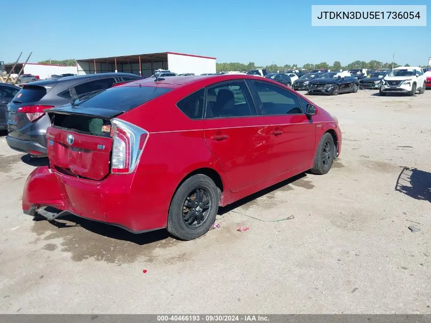 2014 Toyota Prius Three VIN: JTDKN3DU5E1736054 Lot: 40466193