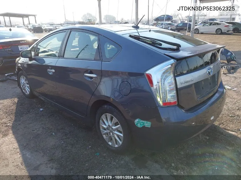 2014 Toyota Prius Plug-In VIN: JTDKN3DP5E3062325 Lot: 40471179