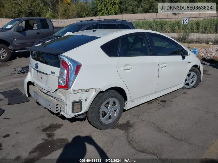 2014 Toyota Prius Two VIN: JTDKN3DU6E0363824 Lot: 40486533