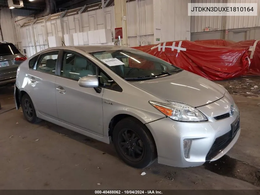 2014 Toyota Prius Three VIN: JTDKN3DUXE1810164 Lot: 40488062