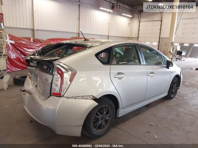 2014 Toyota Prius Three VIN: JTDKN3DUXE1810164 Lot: 40488062