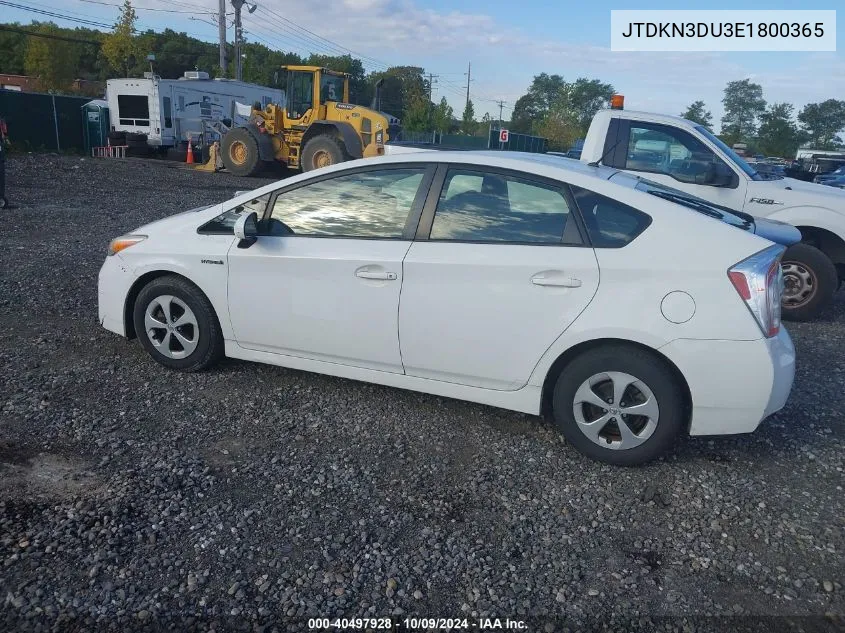 2014 Toyota Prius Two VIN: JTDKN3DU3E1800365 Lot: 40497928