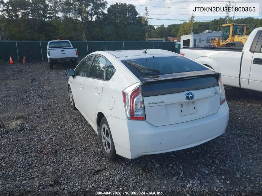 2014 Toyota Prius Two VIN: JTDKN3DU3E1800365 Lot: 40497928