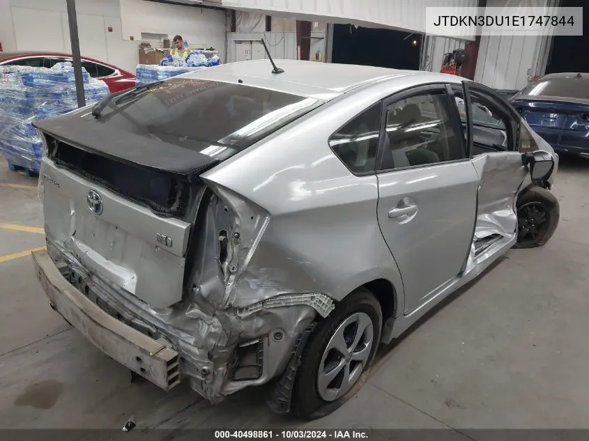 2014 Toyota Prius VIN: JTDKN3DU1E1747844 Lot: 40498861