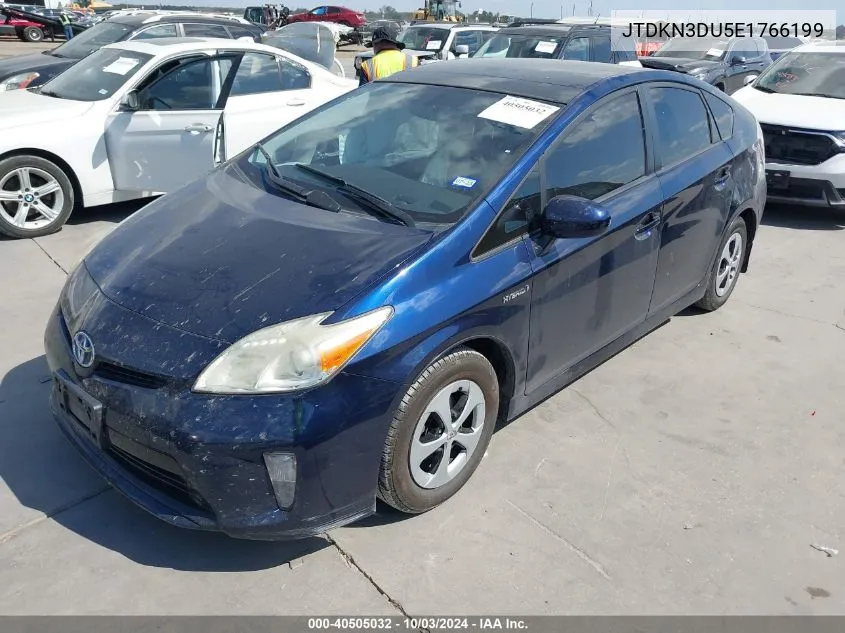 2014 Toyota Prius Four VIN: JTDKN3DU5E1766199 Lot: 40505032