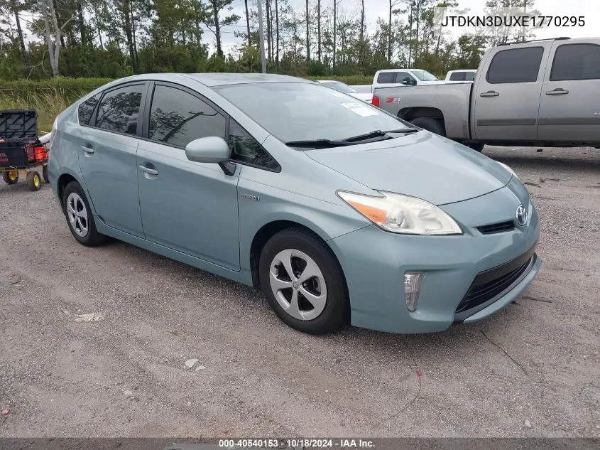 2014 Toyota Prius Two VIN: JTDKN3DUXE1770295 Lot: 40540153